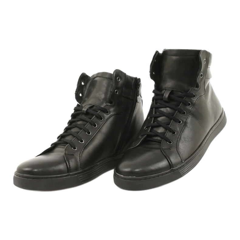 KENT Herren Leder Sneakers schwarz Chris 2