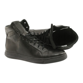 KENT Herren Leder Sneakers schwarz Chris 4