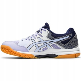 Asics Gel Rocket 9 Damen Volleyballschuhe weiß-lila 1072A034 103 1