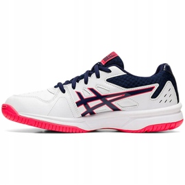 Damenschuhe Asics Court Slide weiß-marine-pink 1042A030 112 marineblau rosa 1