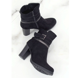 Schwarze Stiefel mit hohen Absätzen BH126-KB Schwarz 1