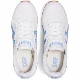 Asics Tiger Runner Damenschuhe weiß und blau 1192A160 102 1