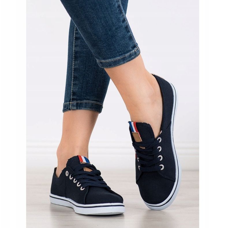 SHELOVET Navy Sneakers marineblau 1