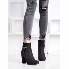 Abloom Elegante Wildlederstiefel schwarz 1