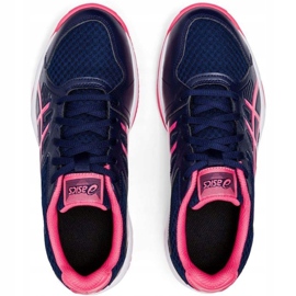 Asics Upcourt 3 Damen Volleyballschuhe, marineblau-pink 1072A012 407 navy blau navy blau 1