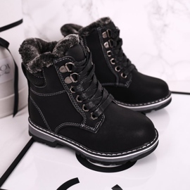 Kinder-Trapper mit Fellisolierung Black Luke schwarz 2