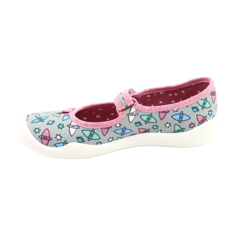 Befado Kinderschuhe 114Y409 blau rosa grau 2