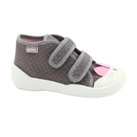 Befado Kinderschuhe 212P059 rosa grau 1