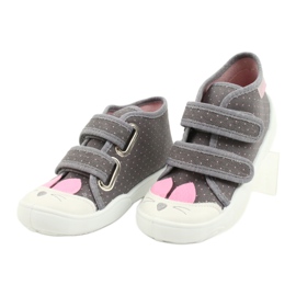 Befado Kinderschuhe 212P059 rosa grau 3