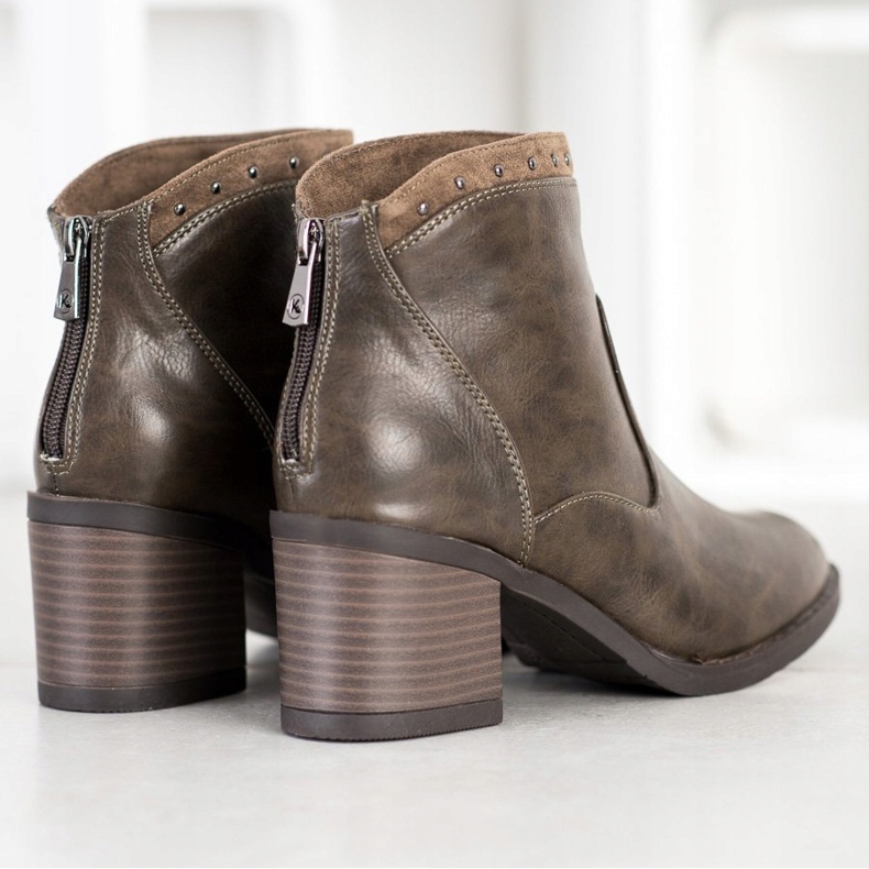 Kylie Lässige Öko-Lederstiefel braun 1