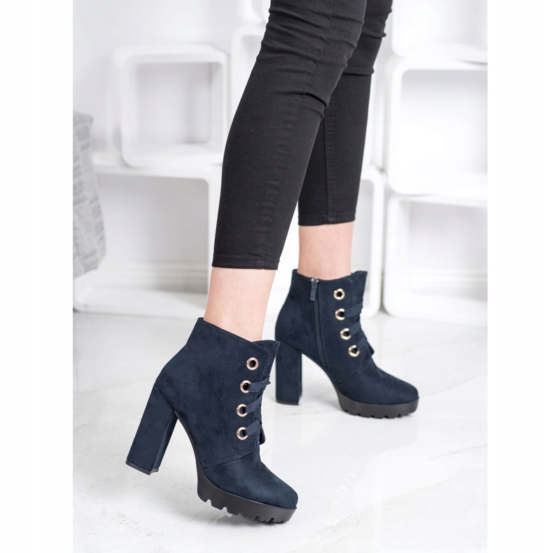 Juliet Schnürstiefeletten marineblau 1