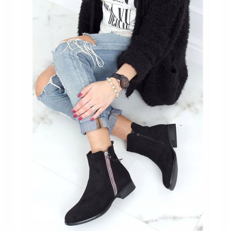 Schwarze Damenstiefel 168-287 Schwarz 2