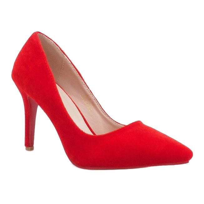 Francines rote Velours-Heels 1