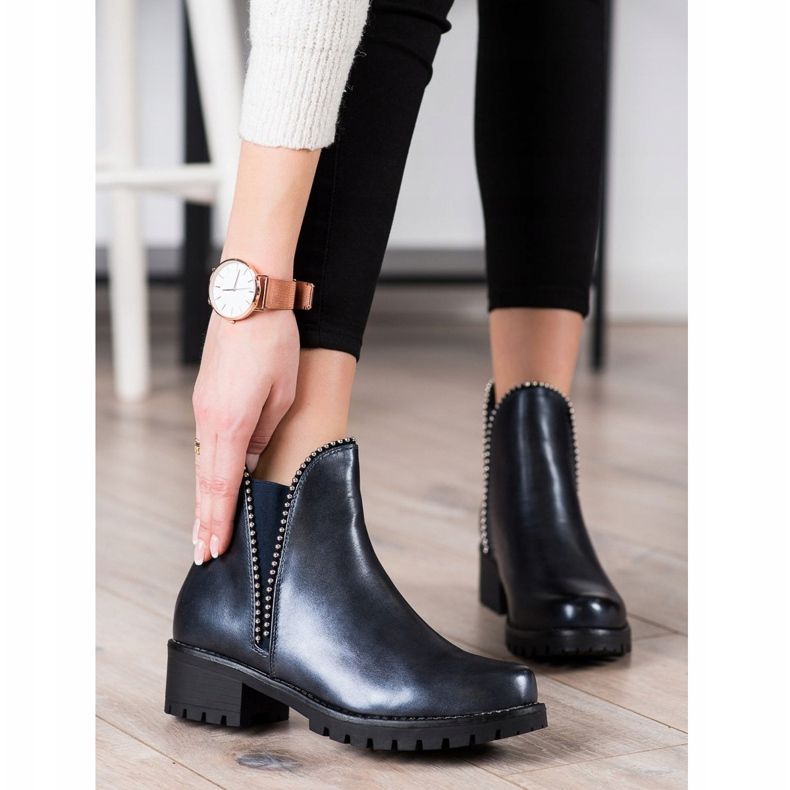 SDS Marineblaue Chelsea-Stiefel 1