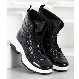 SHELOVET Bequeme Schneeschuhe schwarz 2