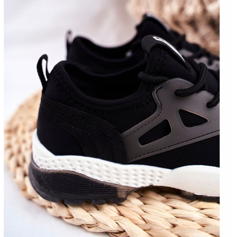 Schwarze Kindersportschuhe FF374147 Big Star 4