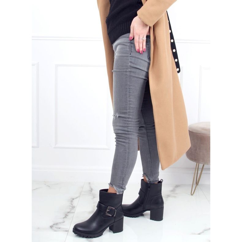 Schwarze Stiefel mit hohen Absätzen 7956-GA Schwarz 2