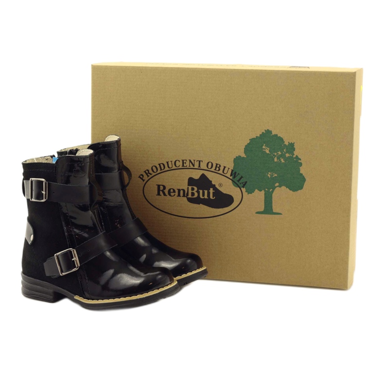 Mädchenstiefel, Clips Ren But schwarz 4