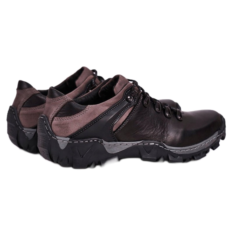 Bednarek Polish Shoes Herren Leder Trekkingschuhe Bednarek Schwarz 1