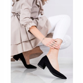 SHELOVET Pumps auf niedrigen Absätzen schwarz 1