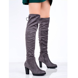 Balada Graue Overknee-Stiefel 1