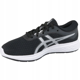 Laufschuhe Asics Patriot 11 Gs Jr 1014A070-002 schwarz silber- grau 1