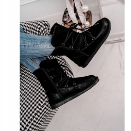 HAN Damen Schneestiefel mit Fell Schwarz Ilana 3