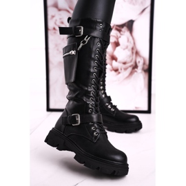 PS1 Warme Stiefel für Damen mit abnehmbarer Niere Schwarz Brooklyn 2