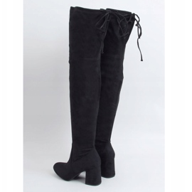 Schwarze Stiefel mit hohen Absätzen 2C1X1809-27 Schwarz 1