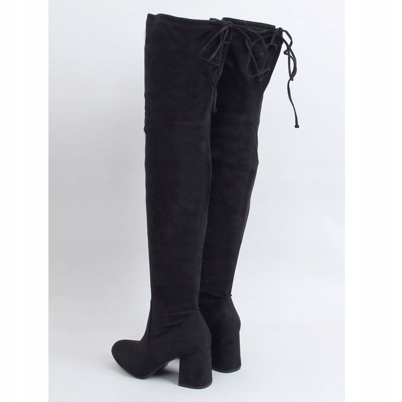Schwarze Stiefel mit hohen Absätzen 2C1X1809-27 Schwarz 1