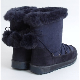 Marineblaue Schneestiefel für Damen 259 1