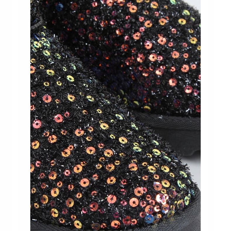 Schneestiefel schillernd BL177P Gold schwarz mehrfarbig 2