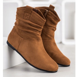 SHELOVET Lässige Wildlederstiefeletten braun 2