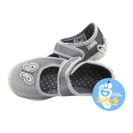 Befado Kinderschuhe 123X034 silber- grau 5