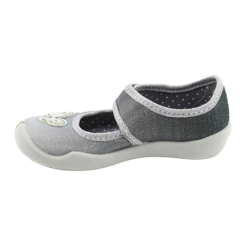 Befado Kinderschuhe 123X034 silber- grau 2
