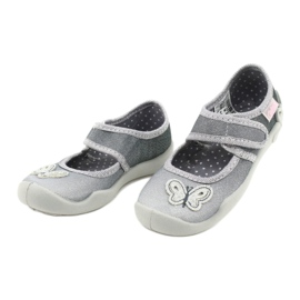 Befado Kinderschuhe 123X034 silber- grau 3