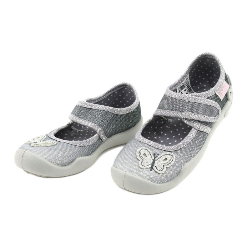 Befado Kinderschuhe 123X034 silber- grau 3