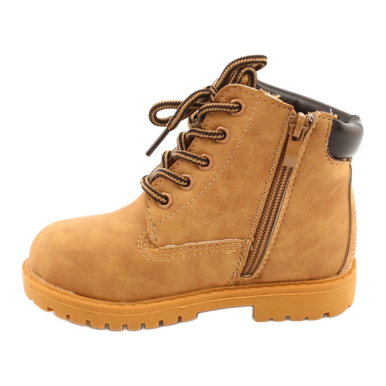 Warme Trappers Stiefel für Kinder Camel Dexter gelb 3