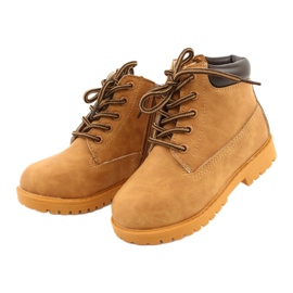 Warme Trappers Stiefel für Kinder Camel Dexter gelb 4