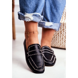 LU BOO Damen Slipper Lordsy Black Jets Harriet schwarz 2