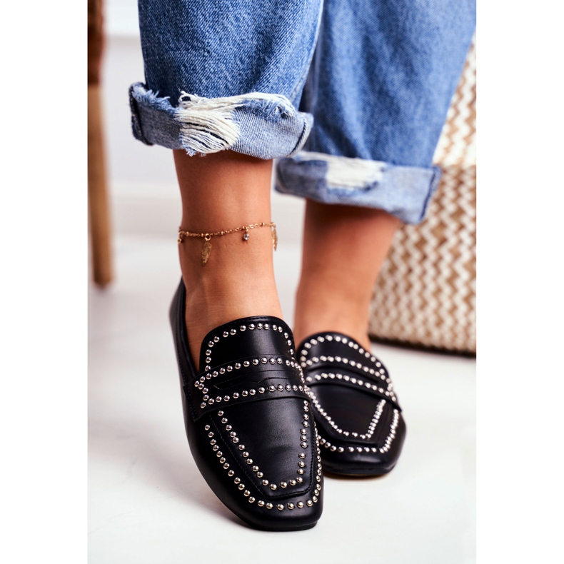 LU BOO Damen Slipper Lordsy Black Jets Harriet schwarz 2