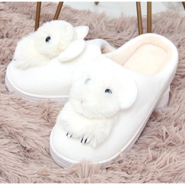 Weiße Damenhausschuhe MA02P Weiß 1