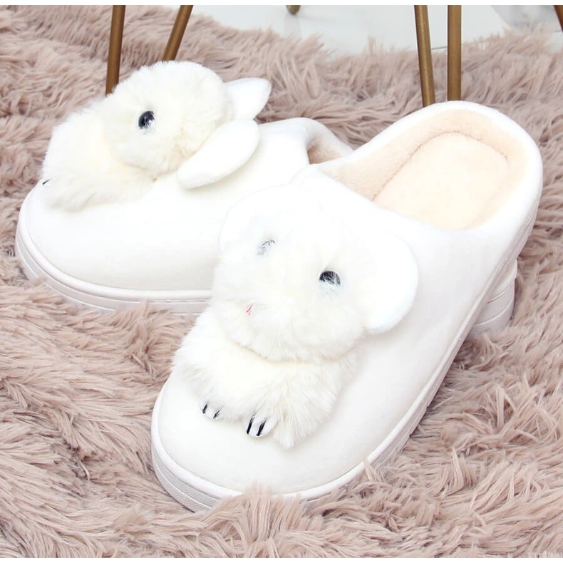 Weiße Damenhausschuhe MA02P Weiß 1