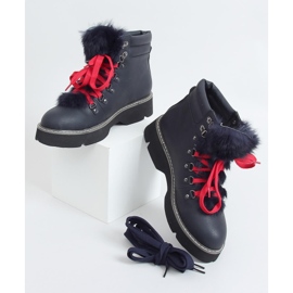 Marineblaue Stiefel 3142 Navy 1