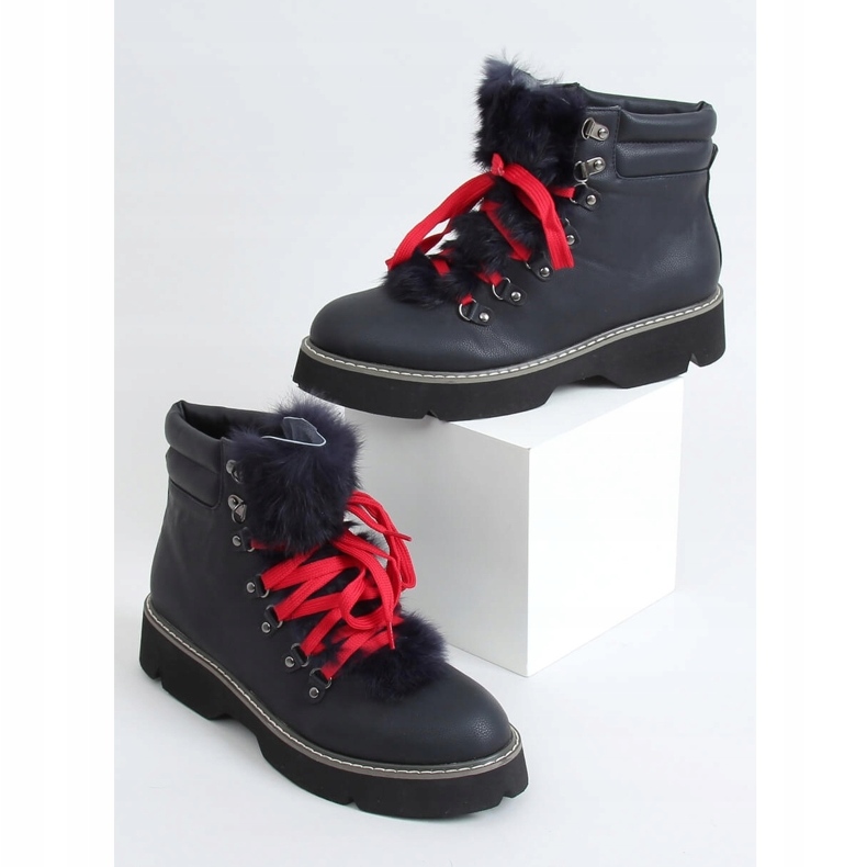 Marineblaue Stiefel 3142 Navy 2