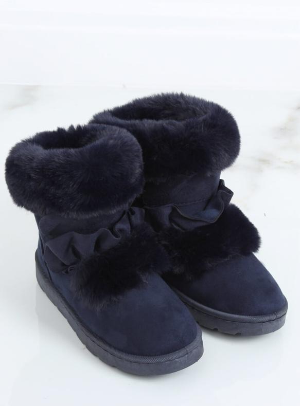 Dunkelblaue Schneeschuhe für Damen A976 Blau marineblau 1