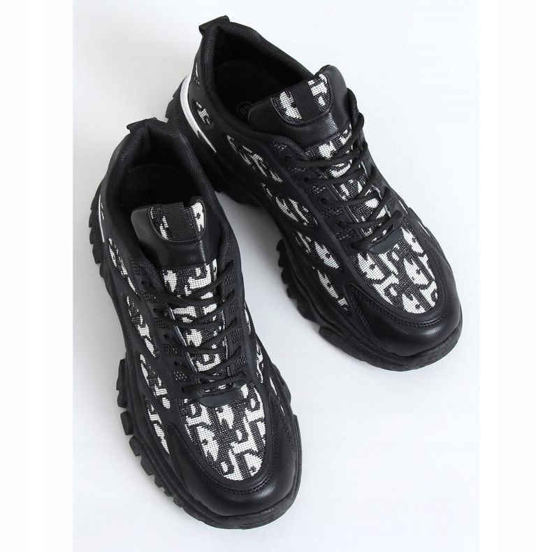 Schwarze Damen Sportschuhe VL123 Black 1