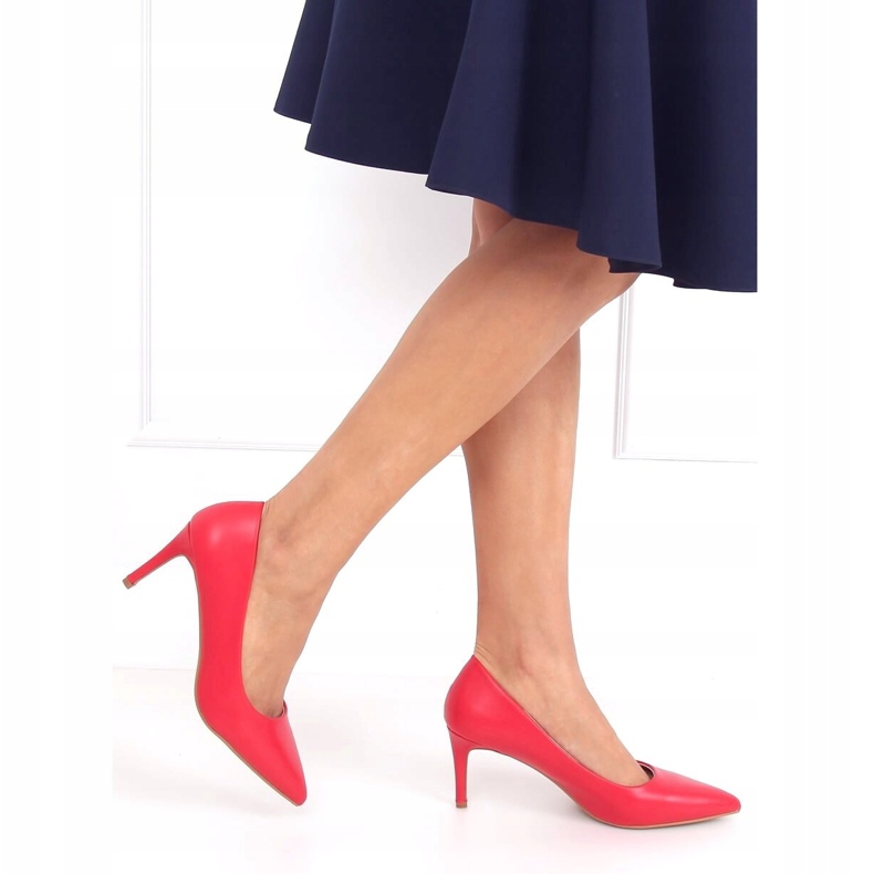 Rot CD62P Rote Stilettos mit niedrigem Absatz 1