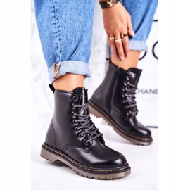 Warme Stiefel Damen Matt Black Thunder schwarz 1