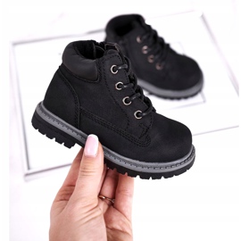 Apawwa Schwarze Stiefel für Kinder für Jungen Moa Stiefel 3